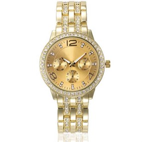 Elegant Round Watch - Gold