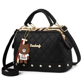 Cute Handbag - black/gold