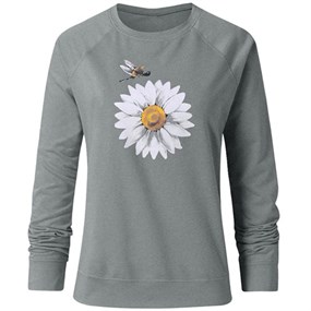 Daisy Long Sleeve T-Shirt/XL - grey
