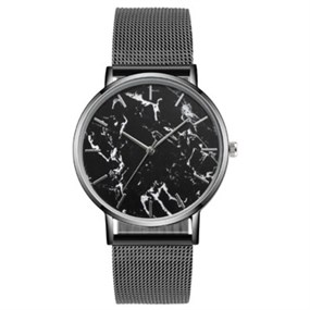 Marble Effect Watch - black