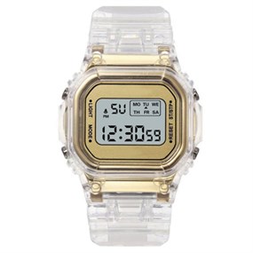 Digital Retro Watch - gold