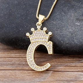 Luxury Alphabet Necklace "C"