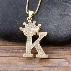 Luxury Alphabet Necklace "K"