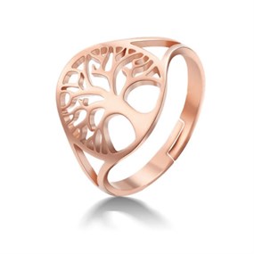 Tree of  Life Ring - rose gold