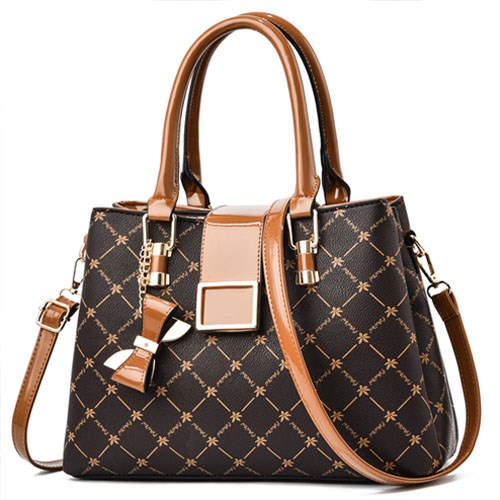 Handbag with Designer Inspired Pattern